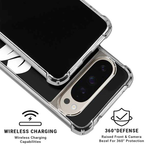 Looney Tunes Daffy Duck Plain Black and White Pixel 9/9 Pro Clear Case